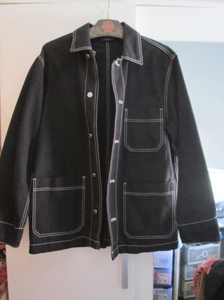 CHAQUETA NEGRA OVERSIZE H&M MAN