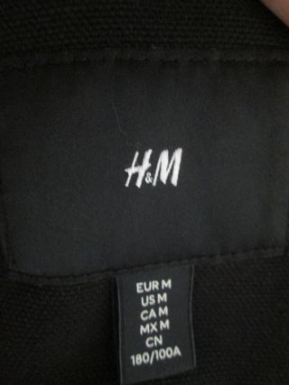 CHAQUETA NEGRA OVERSIZE H&M MAN