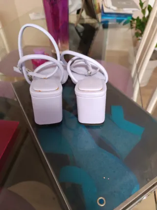 Zapatos Lila Tacón Sandalia