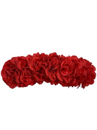 Diadema flamenca claveles rojo mide 22cm