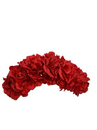 Diadema flamenca claveles rojo mide 22cm