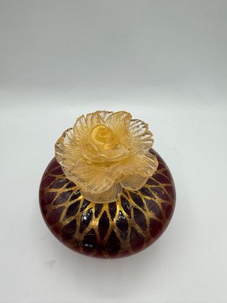 Bottiglia Murano Rossa Oro