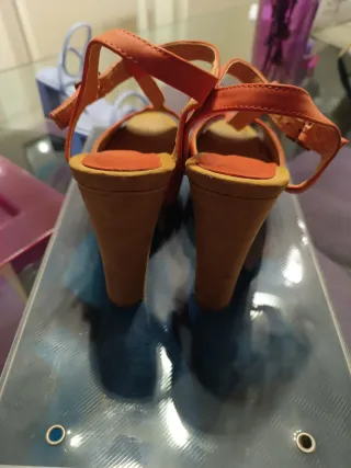 Sandalias rosa coral talla 37