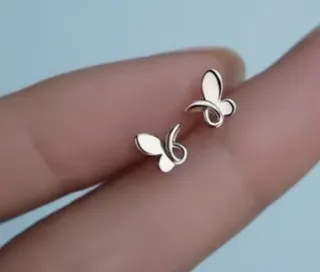 Pendientes mariposa plata