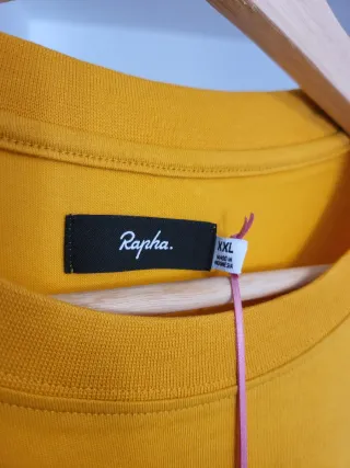Camiseta Rapha Logo Mostaza Talla 2XL