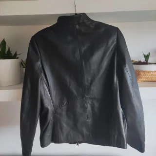 Cazadora Piel Tintoretto Negra