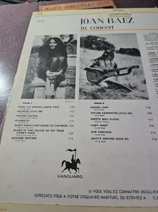 Vinilo lp Joan Baez in concert