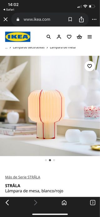 Lámpara de mesa IKEA STRÅLA