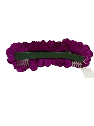 Diadema Claveles Flamenca Morado mide 22cm