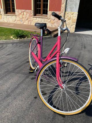 Bicicleta BH Gacela rosa y morada