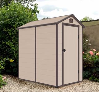 Caseta jardín resina 132x190x203cm 2,47 m² Marsala