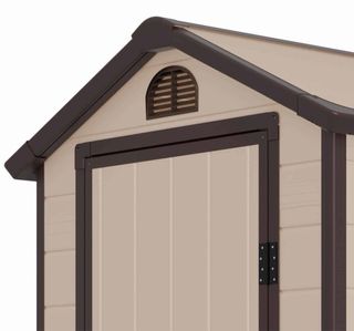 Caseta jardín resina 132x190x203cm 2,47 m² Marsala