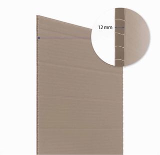 Caseta jardín resina 132x190x203cm 2,47 m² Marsala
