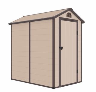 Caseta jardín resina 132x190x203cm 2,47 m² Marsala