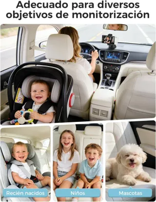 GHB Cámara Bebé Coche 5 720P Inalámbrica