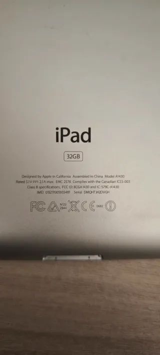 Apple iPad A1430 Nero/Grigio