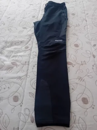 Pantalones Montaña Mujer +8000 Negros + cinturón.