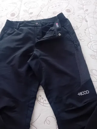 Pantalones Montaña Mujer +8000 Negros + cinturón.