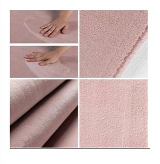 Safter rosa Teppich (120cm)