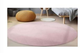 Safter rosa Teppich (120cm)