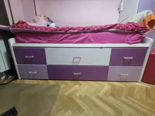 Cama juvenil con cajones