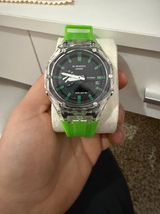 Reloj Casio G-Shock Transparente y Verde