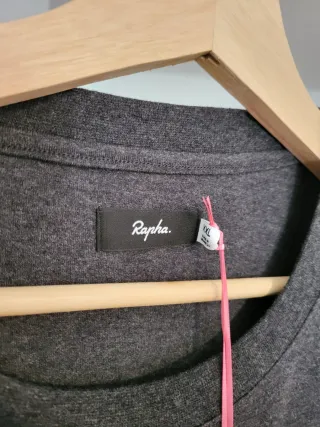 Camiseta Rapha Lifestyle Logo Pocket Gris XXL