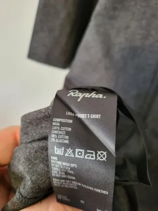 Camiseta Rapha Lifestyle Logo Pocket Gris XXL