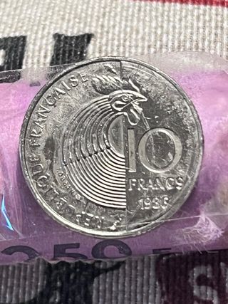 Moneda 10 Francos 1983 Robert Schuman 25 unidades