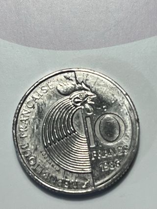 Moneda 10 Francos 1983 Robert Schuman 25 unidades