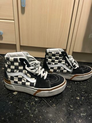 Vans Doble Plataforma Cuadros