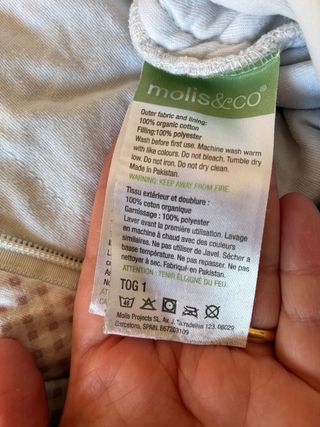Saco de dormir Molis&co con piernas talla 1