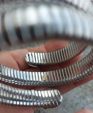 Bracciale tubogas oro 18kt con onice