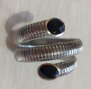 Bracciale tubogas oro 18kt con onice