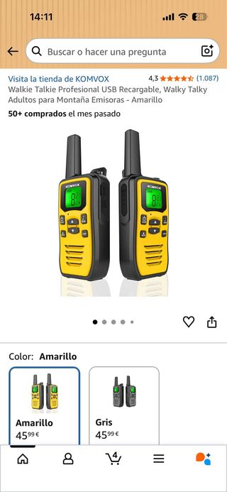 KOMVOX GT-60 Walkie Talkie Set