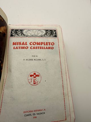 Misal Completo Latino-Castellano V. Molina S.J.