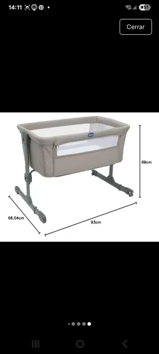 Culla ad altalena Chicco Next2Me