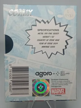 Moneda Plata Comic Marvel X-Men