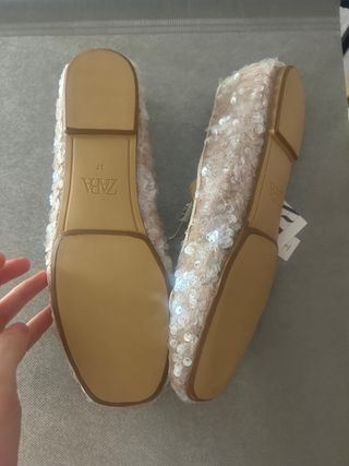 Bailarinas Zara lentejuelas