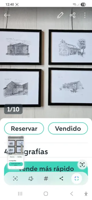 Cuadro firmado Caravana en desierto Tilly Willis