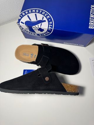 Birkenstock Boston Negras Talla 43 Nuevas Con Caja