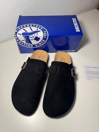 Birkenstock Boston Negras Talla 43 Nuevas Con Caja