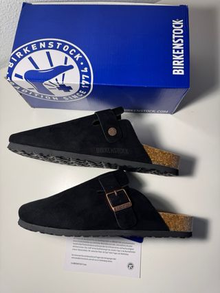 Birkenstock Boston Negras Talla 43 Nuevas Con Caja