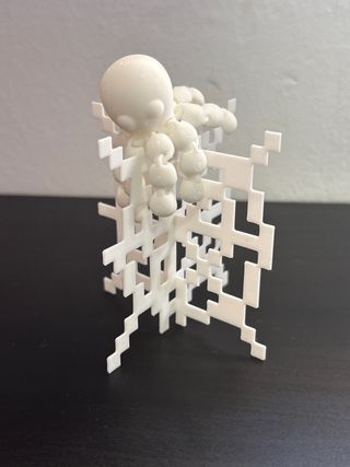 Decoración Tela Araña Minecraft Pixelada