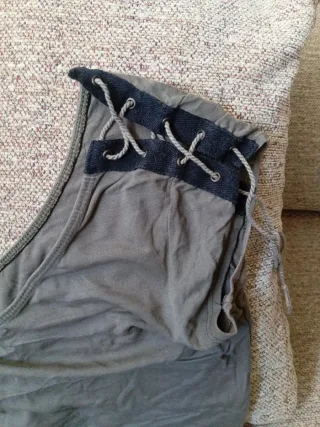 Vestido asimétrico marrón