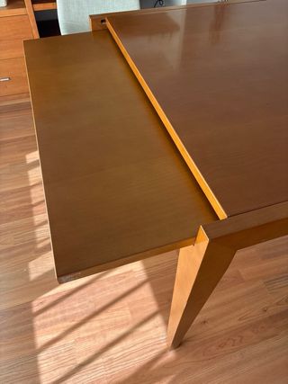 Mesa de comedor extensible hasta 1,80 mt,cerezo