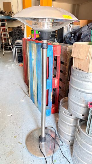 Estufa seta eléctrica exterior metal