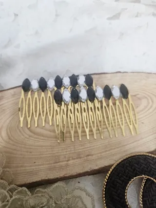 Conjunto flamenca negro y dorafo