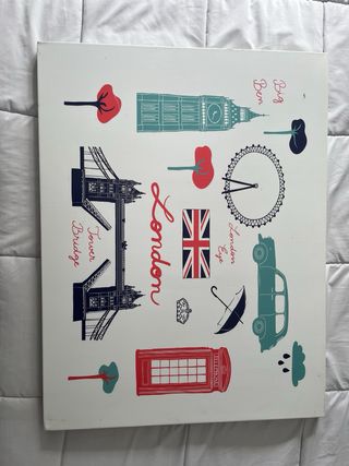 Decoración Londres: Cuadro , Cojines y portallaves