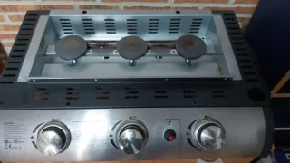 Plancha Barbacoa Gas 3 Fuegos